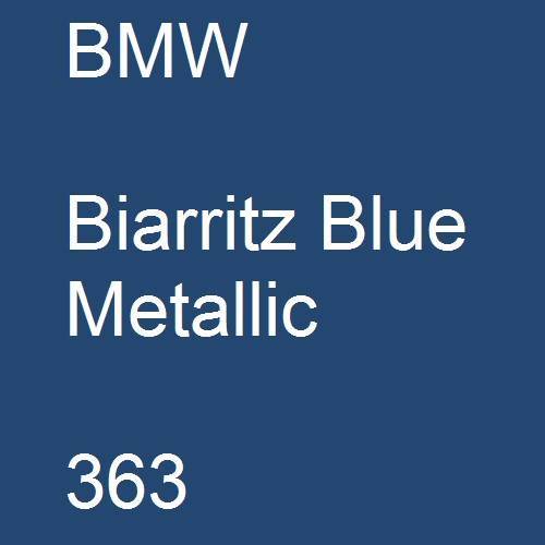 BMW, Biarritz Blue Metallic, 363.